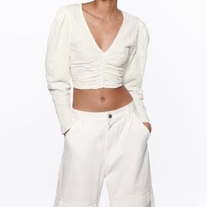 Zara textured blouse! Tags still on!